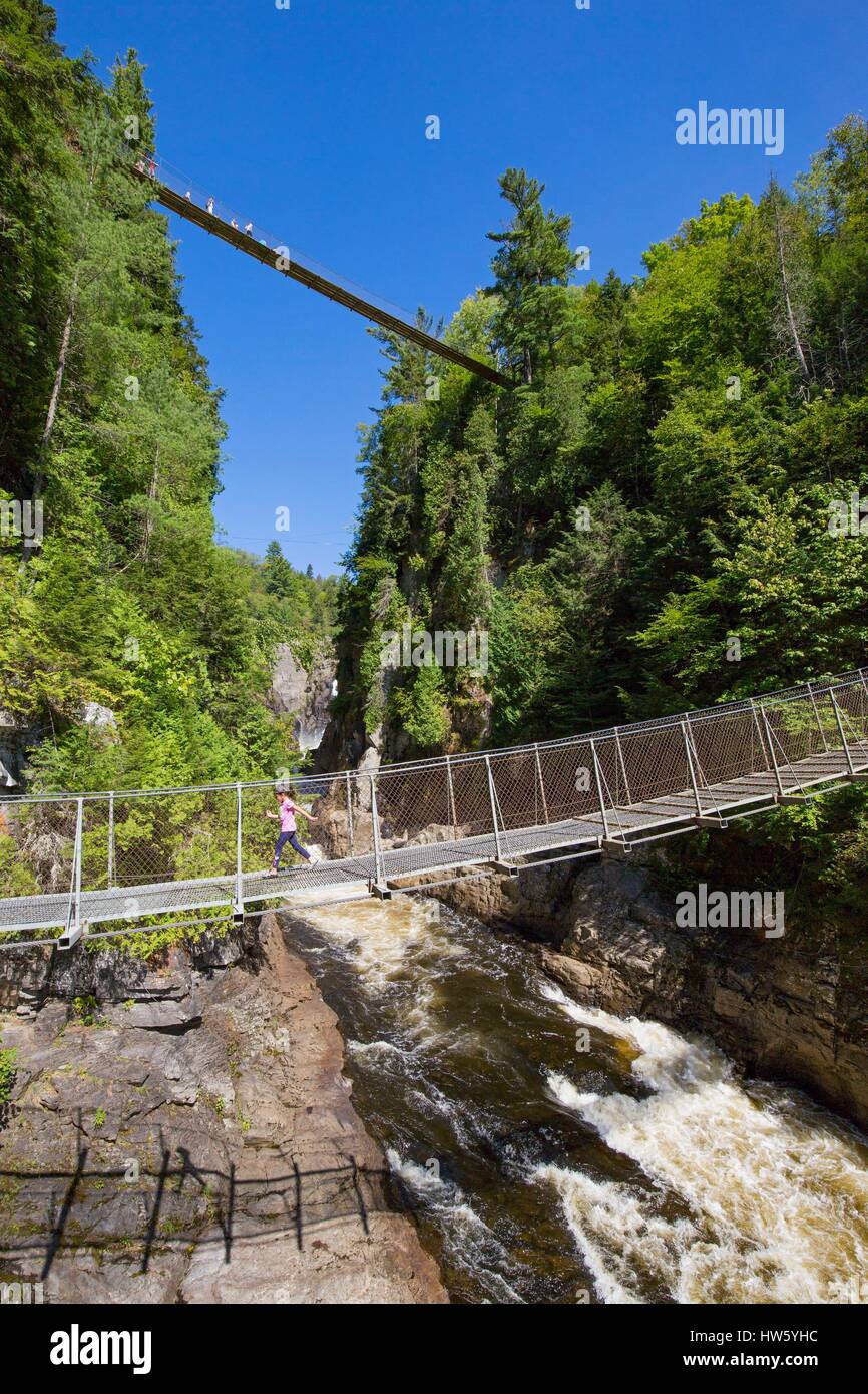 Canada, Quebec province, Beaupre, Canyon Sainte Anne and its 74 meters