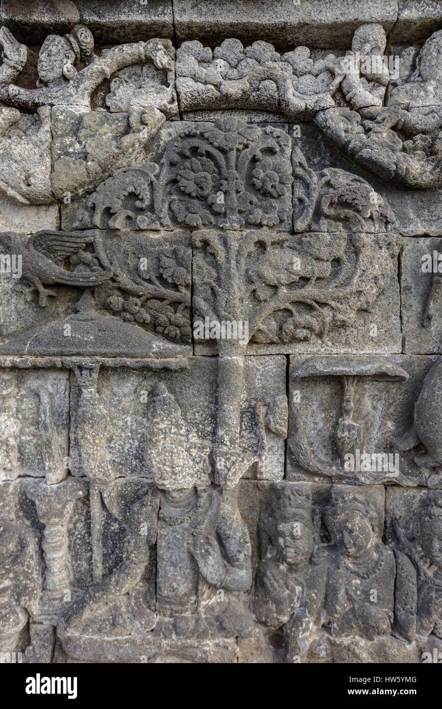 Indonesia, Java island, Borobudur, listed as World Heritage Site by ...