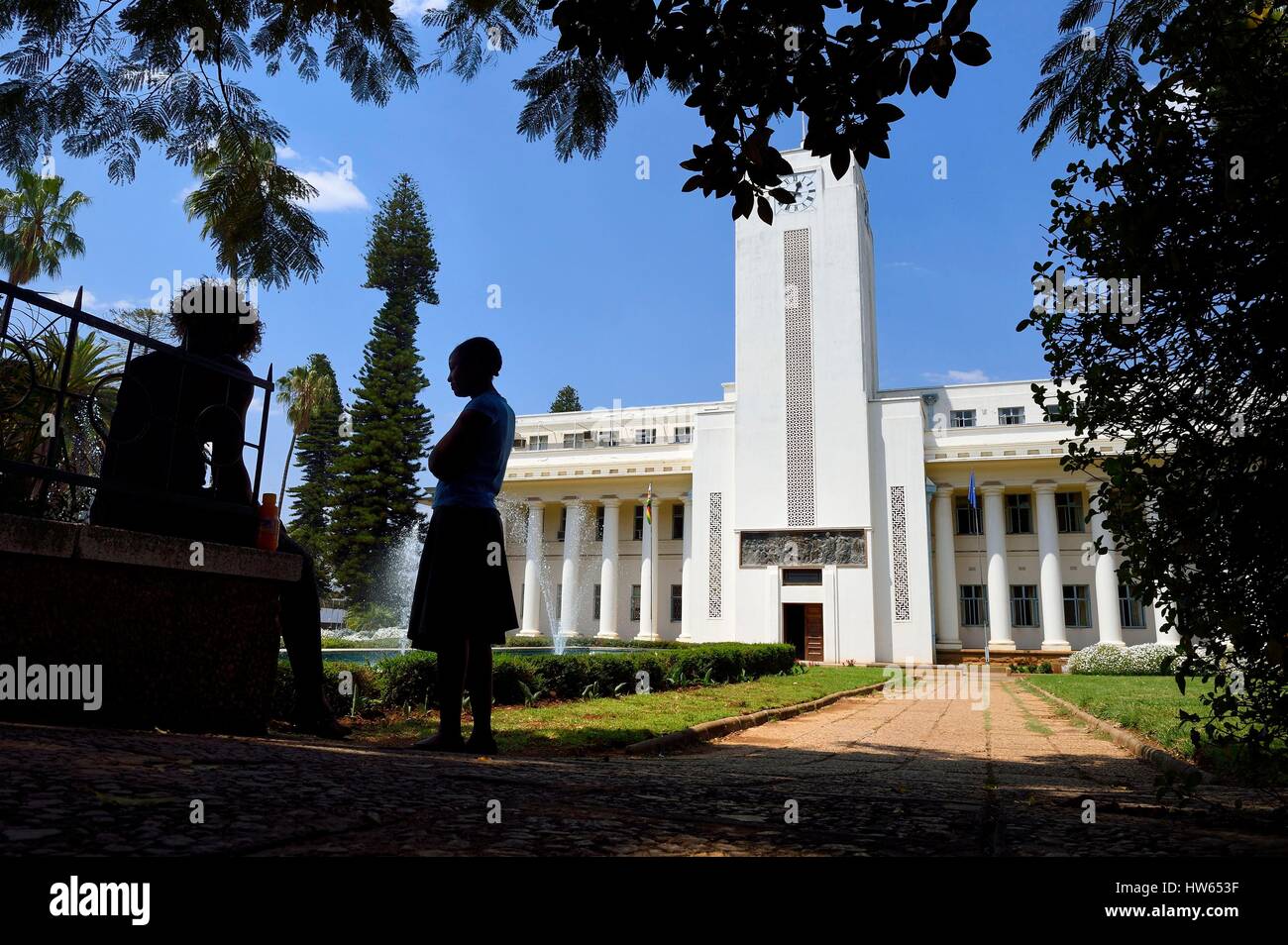 Zimbabwe, Bulawayo, the City Hall Stock Photo