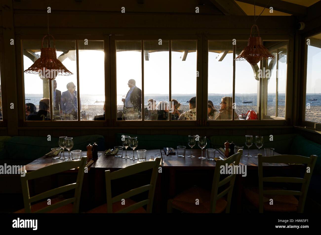 France, Gironde, Bassin d'Arcachon, Arcachon, Club Plage Pereire