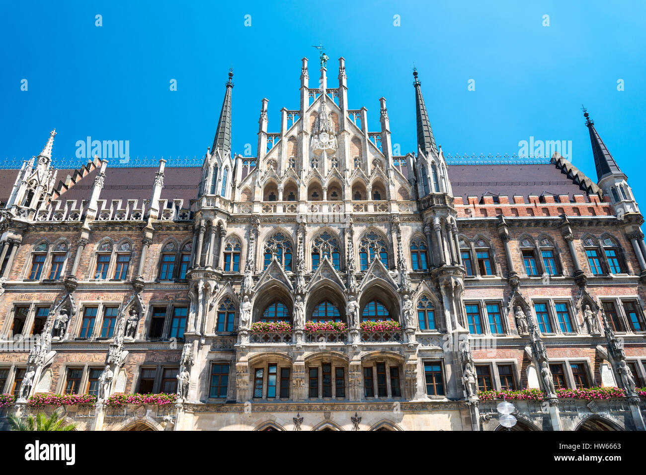 New Town Hall at Marienplatz Square. Munich. Bavaria. Germany Stock ...