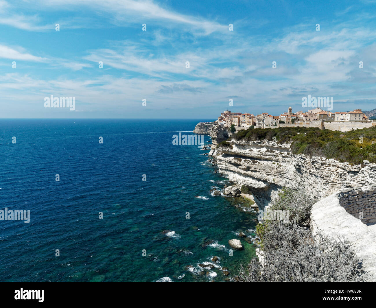 France, Corsica, Corse-du-Sud Department, Corsica South Coast Region, Bonifacio. Stock Photo