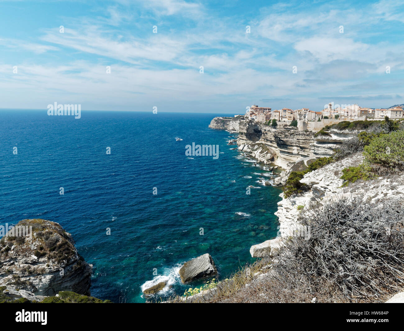 France, Corsica, Corse-du-Sud Department, Corsica South Coast Region, Bonifacio. Stock Photo