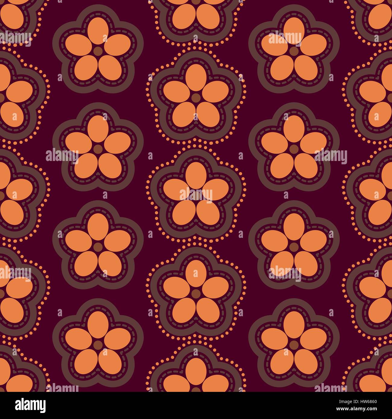 Floral seamless pattern of various bud, vector illustration Stock ...