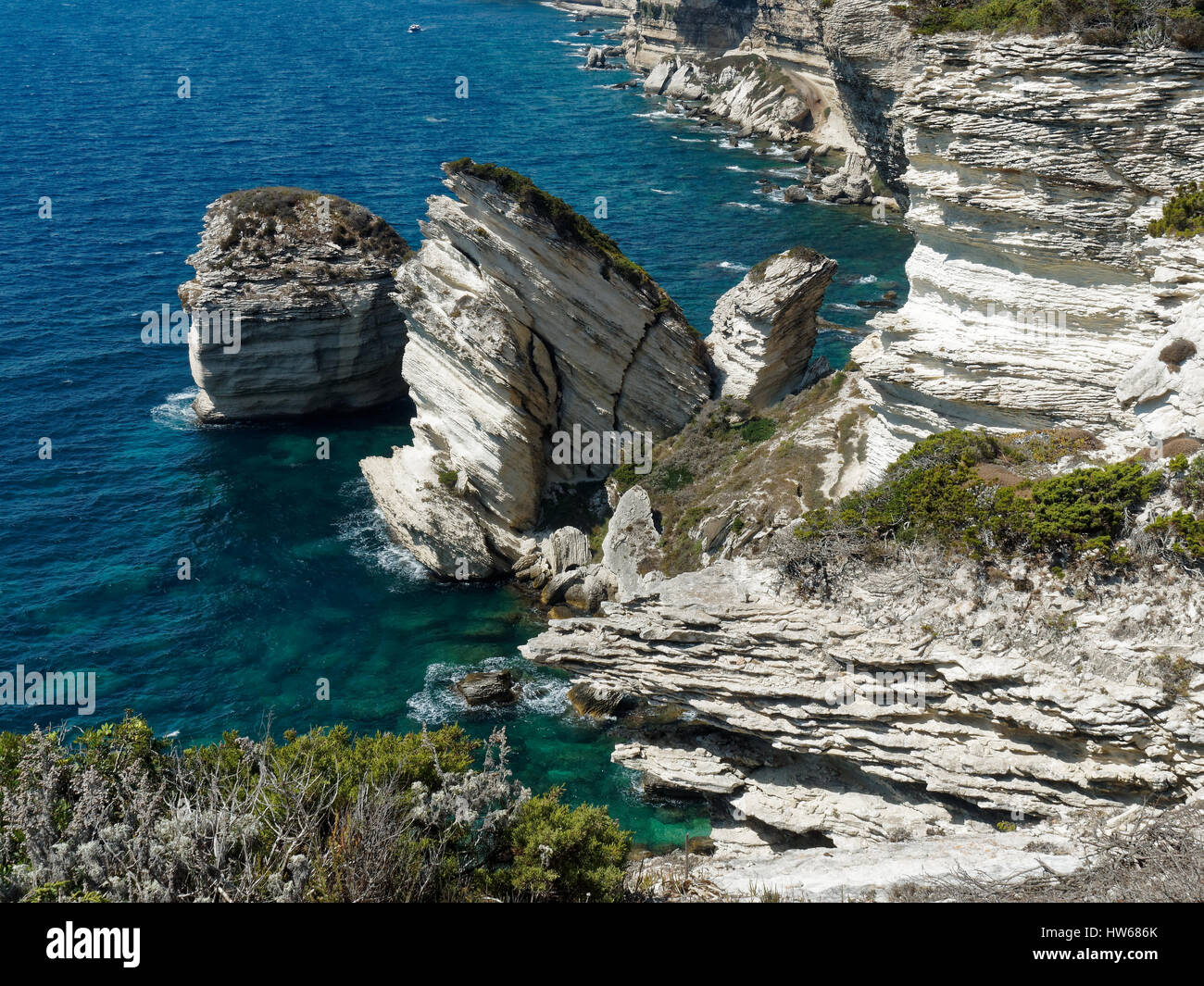 France, Corsica, Corse-du-Sud Department, Corsica South Coast Region, Bonifacio. Stock Photo