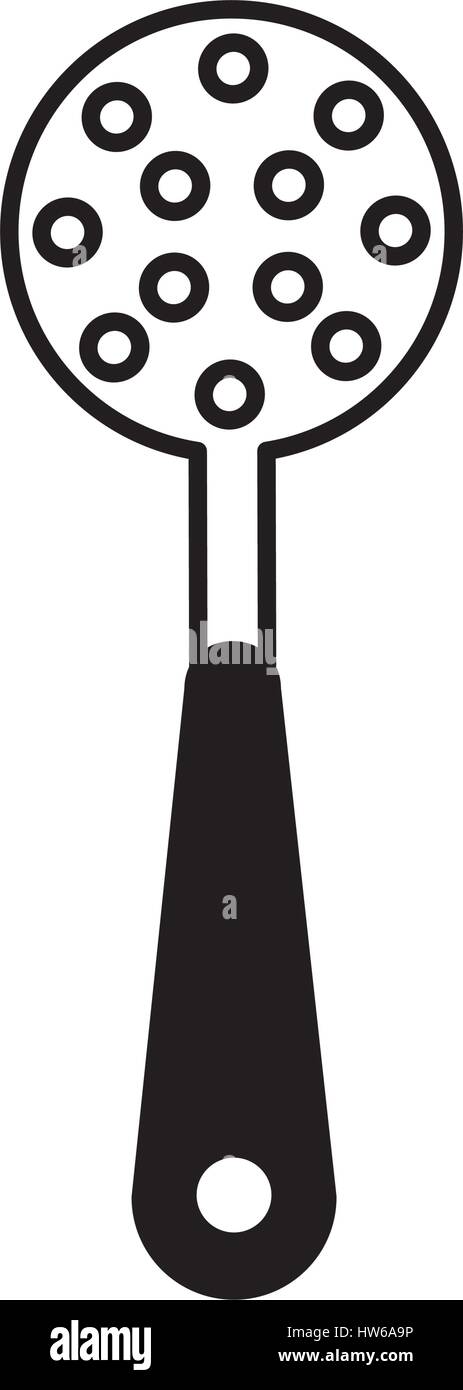 frieds spoon kitchen cutlery isolated icon Stock Vector Image & Art - Alamy