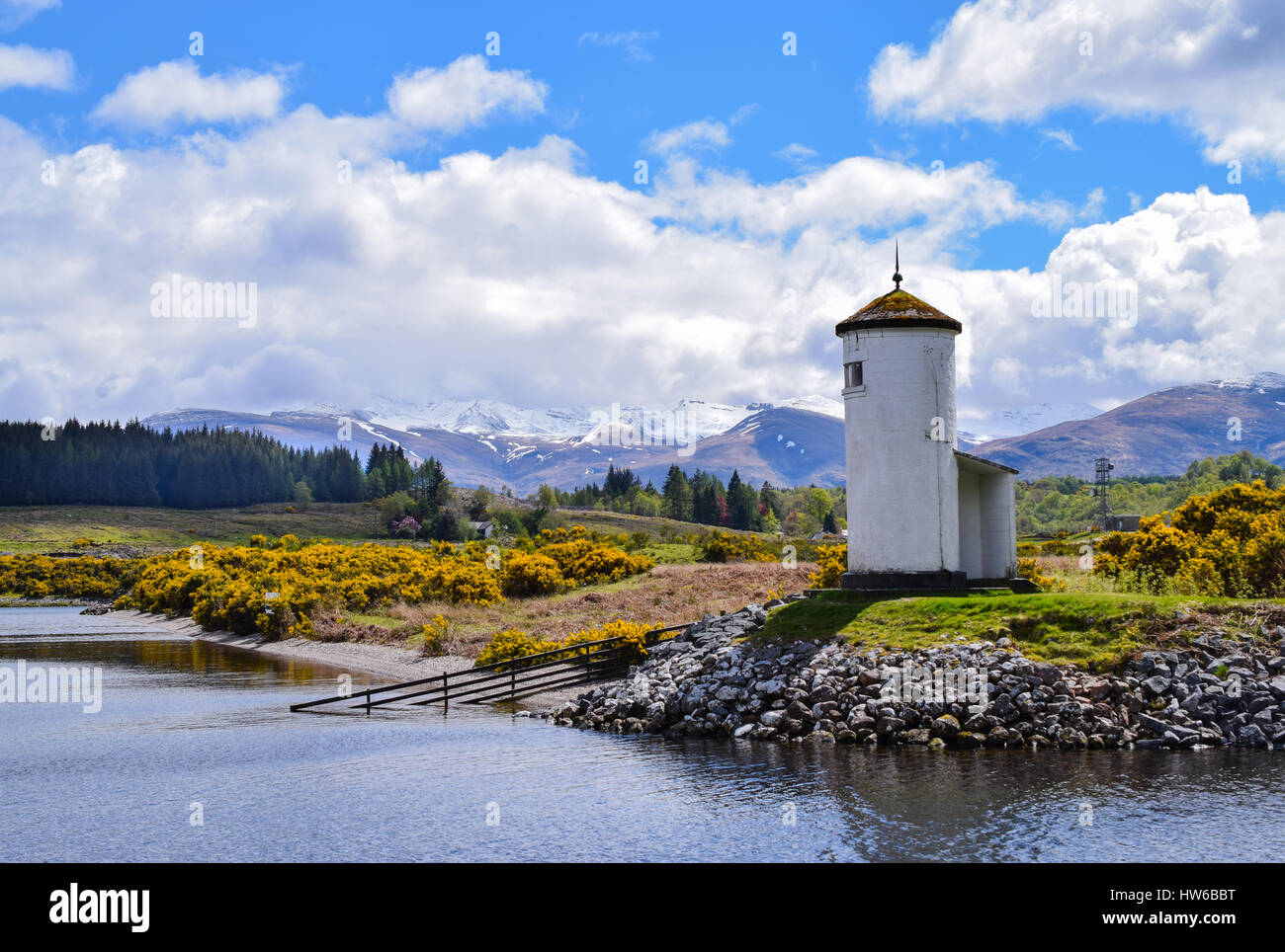 Old lighthouse at Gairlochy, Scotland Stock Photo Alamy