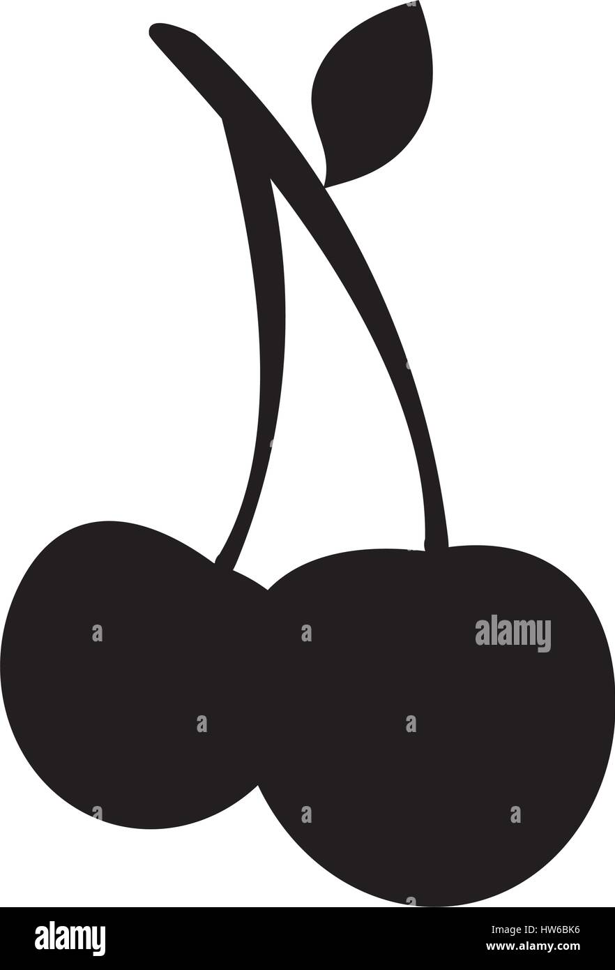 cherry fruit icon Stock Vector Image & Art - Alamy