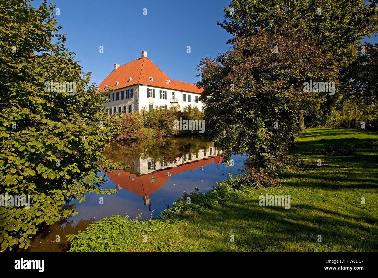 Schloss Vornholz, Enningerloh, Muensterland, Nordrhein-Westfalen, Deutschland, Europa Stock Photo