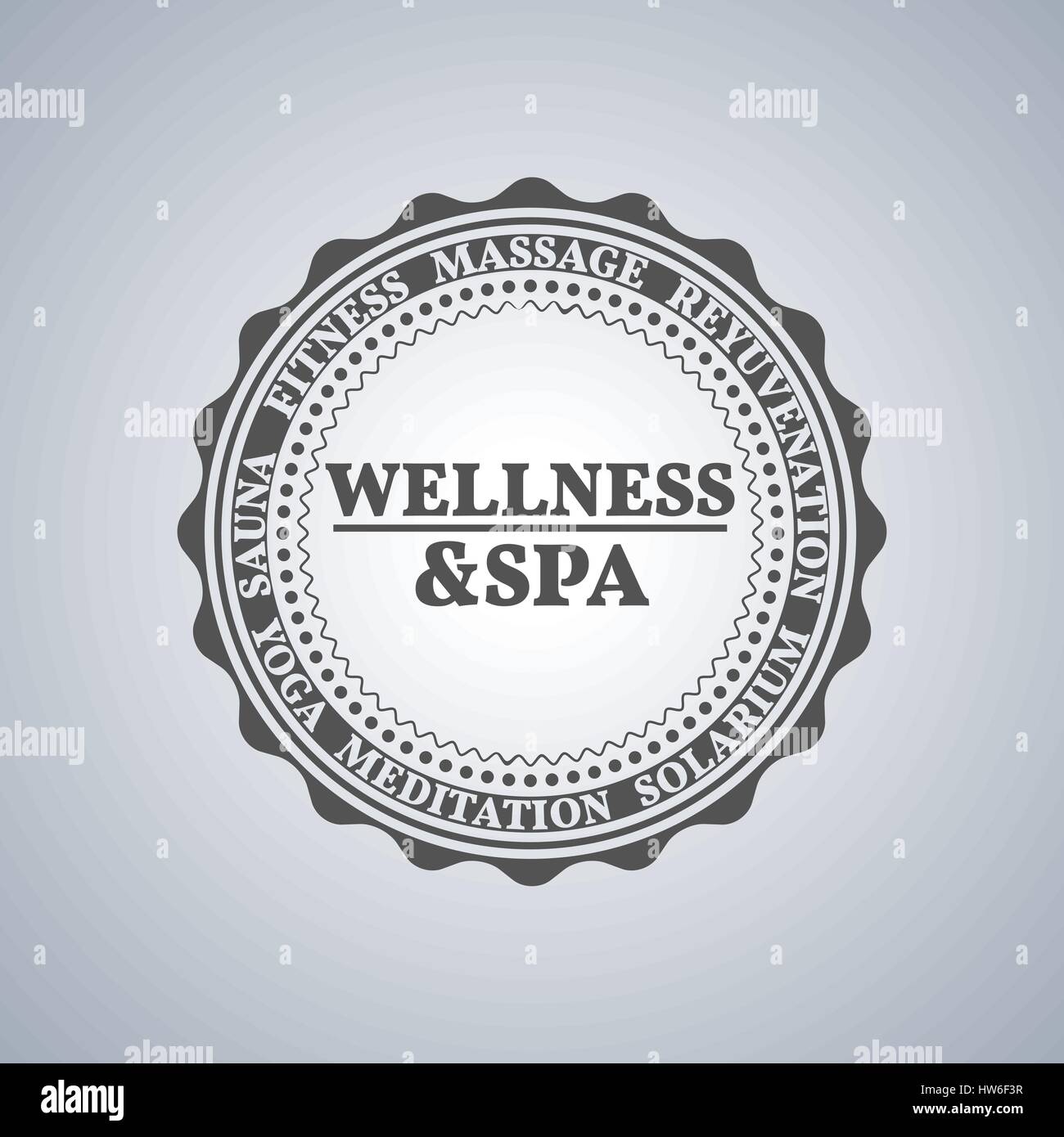 Grey Sports Emblem Logo Label For A Fitness Club A Gym A