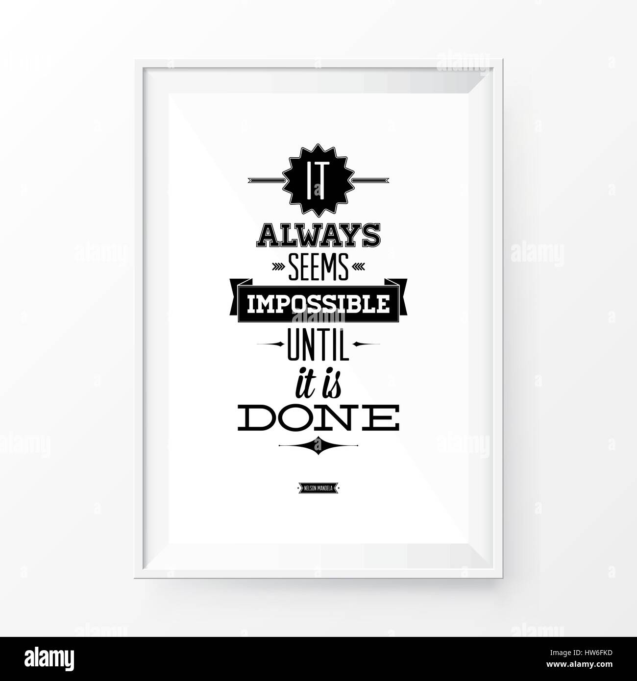 Quote Poster Frame Stock Vector Image & Art Alamy