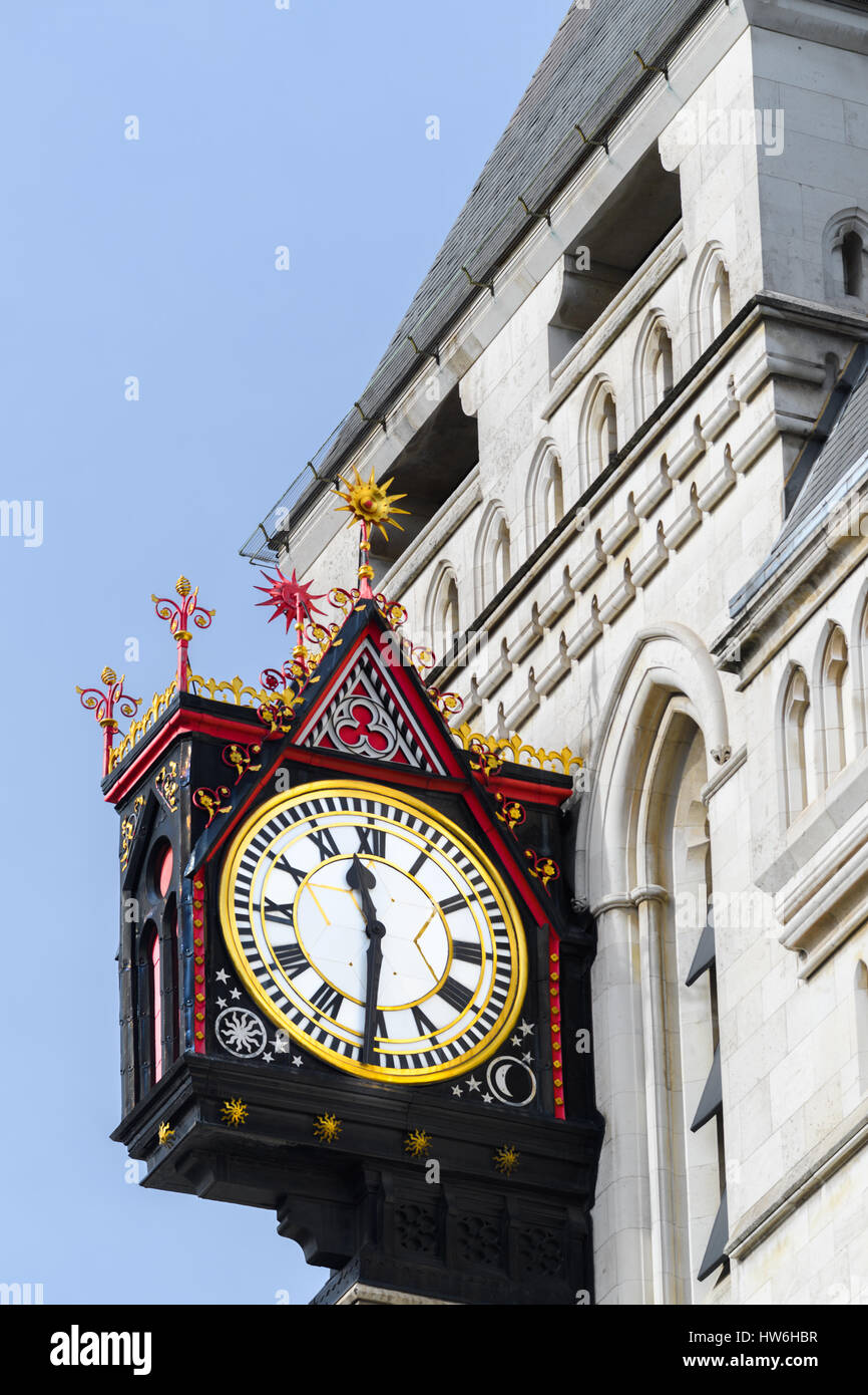 Royal Courts of Justice (RCJ), Fleet Street, London. Stock Photo