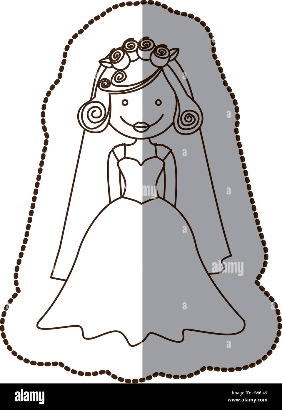 Wedding dress bride arms Stock Vector Images - Alamy