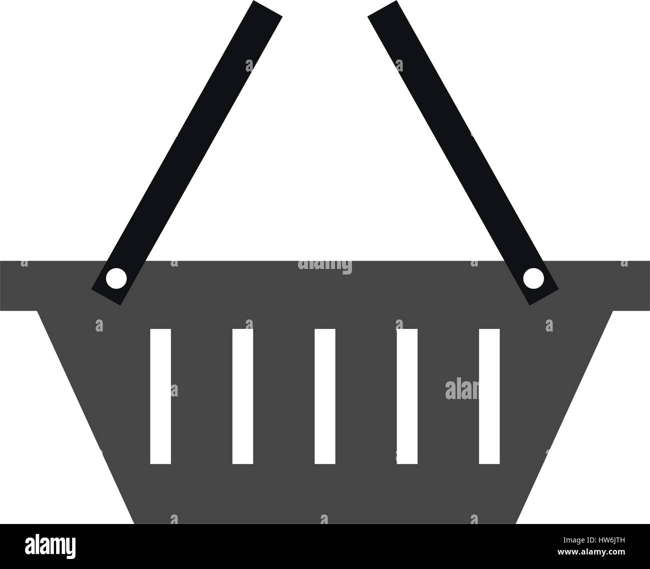 shopping basket icon online shopping illustrated on a white background ...