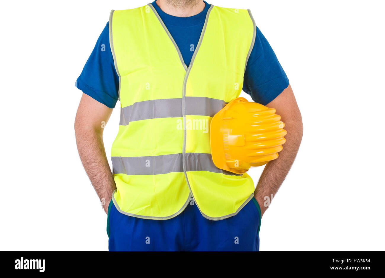 Blue collar worker Stock Photo Alamy