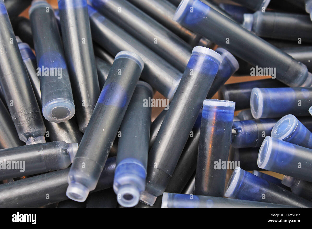 Pen ink. Pen ink Cartridge. Close up of the nib of a fountain pen ink