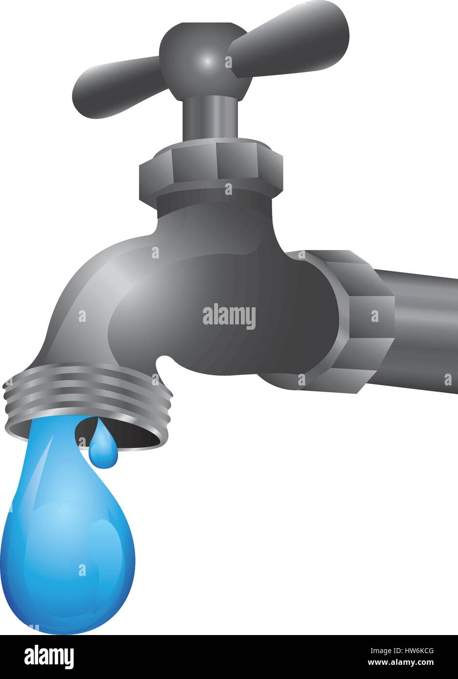 faucet with water drop icon Stock Vector Image & Art - Alamy
