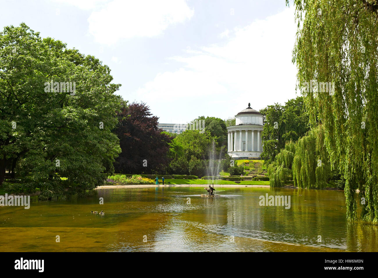 Saxon Garden, Ogrod Saski, public park in the city center of Warsaw, Poland, Europe Stock Photo