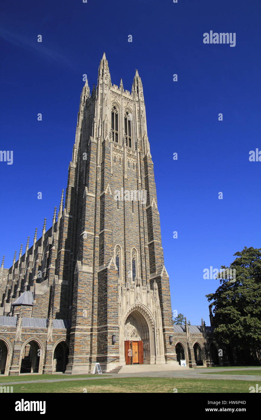 Duke Chapel Duke University Durham North Carolina Stock Photo