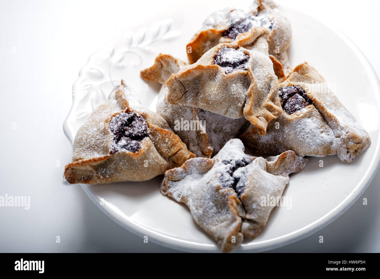 Hamantaschen Cookies for Purim Stock Photo Alamy