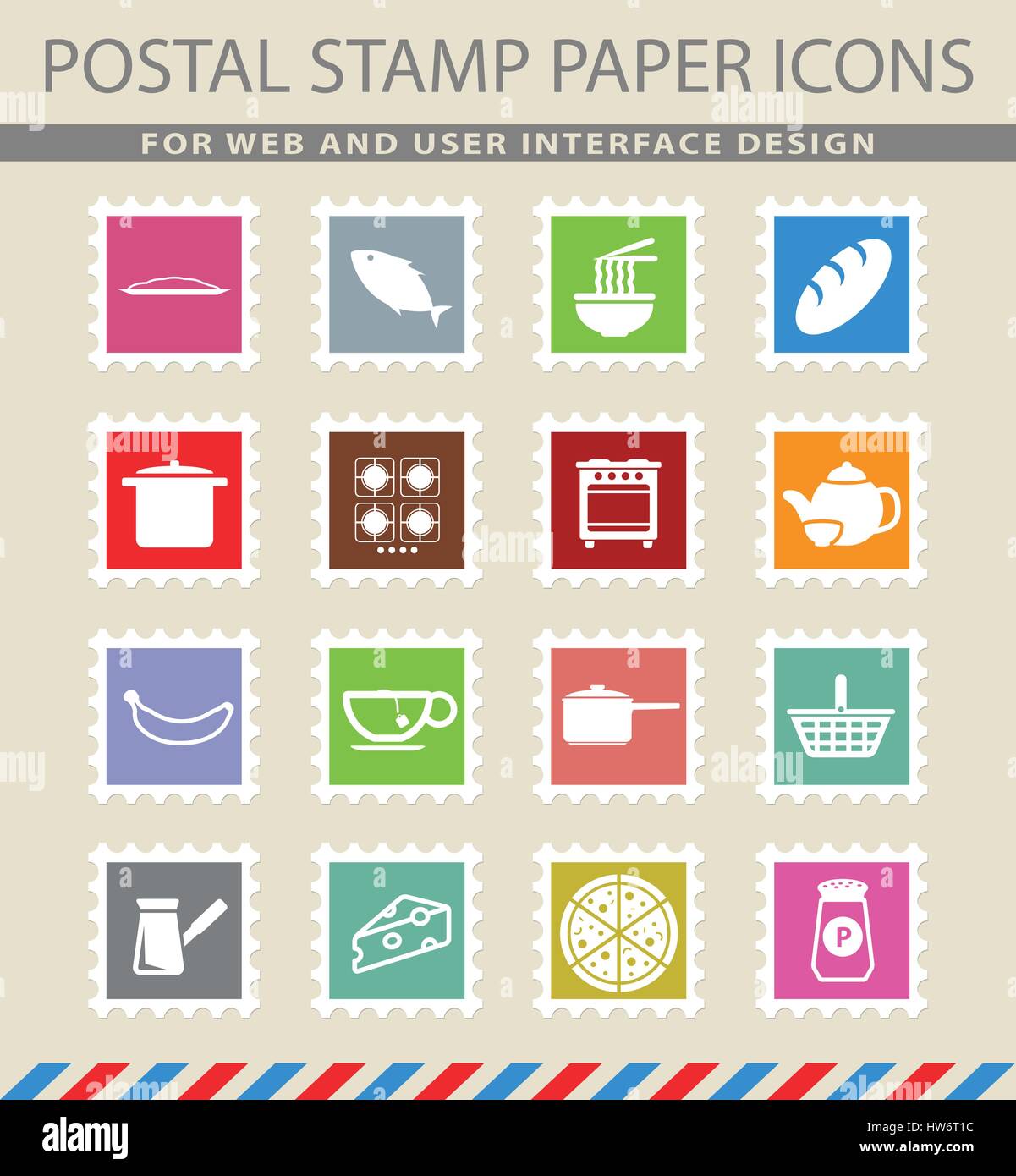Food and kitchen simple icons for web Stock Vector Image & Art - Alamy