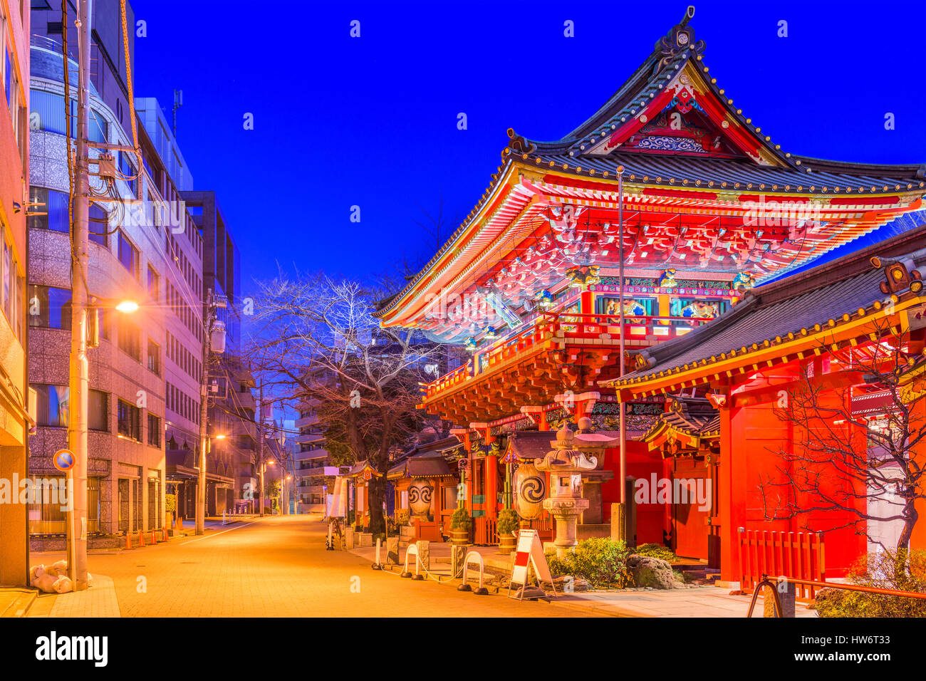 Tokyo, Japan at Kanda Shrine's main gate. Stock Photo