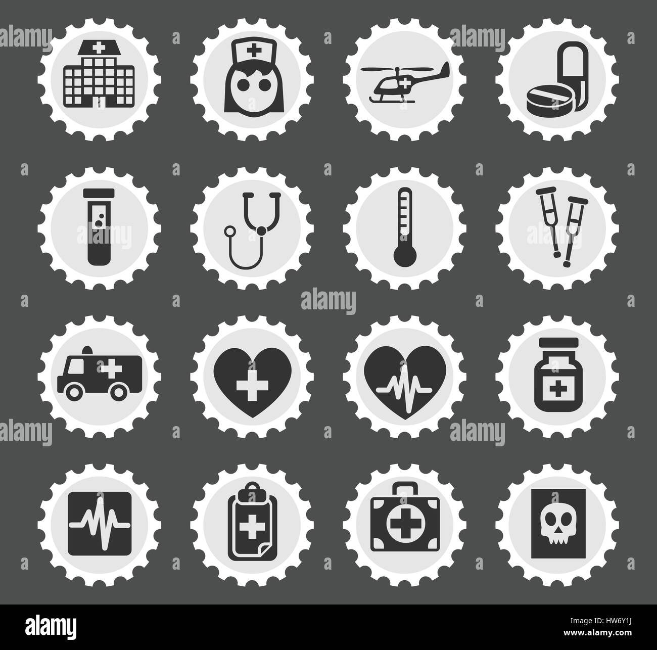 medicine web icons for user interface design Stock Vector Image & Art ...