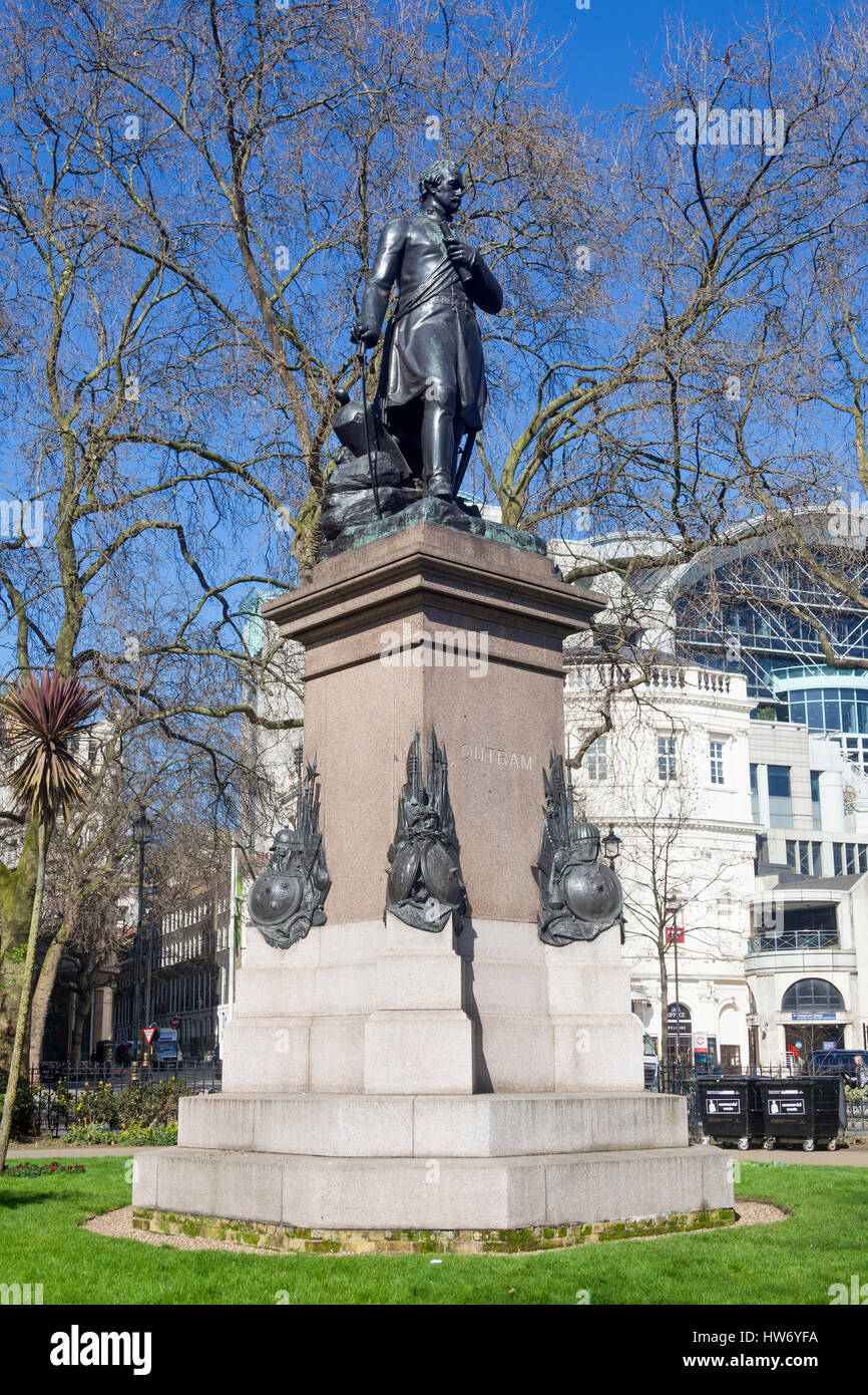 London, Victoria Embankment Gardens The statue of Lieutenant-General ...