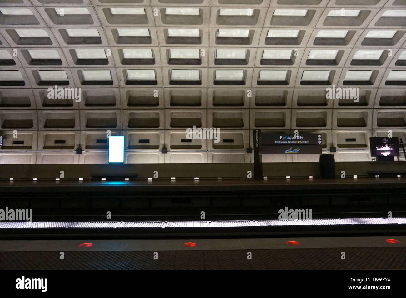 Pentagon City Metro station, Virginia, USA Stock Photo Alamy