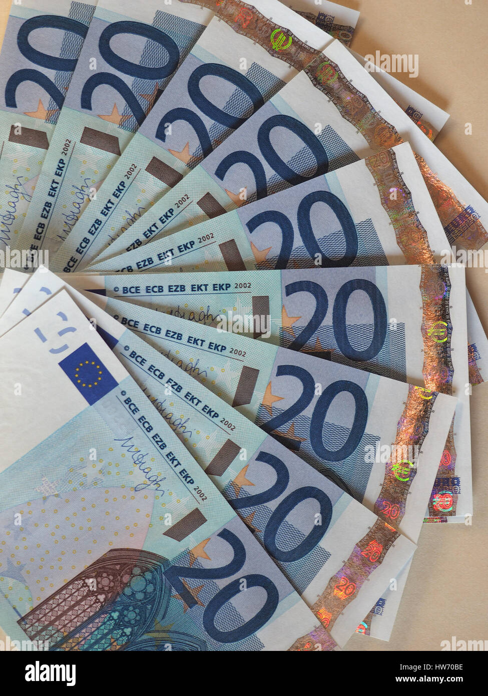 Euro (EUR) banknotes, currency of European Union (EU Stock Photo - Alamy