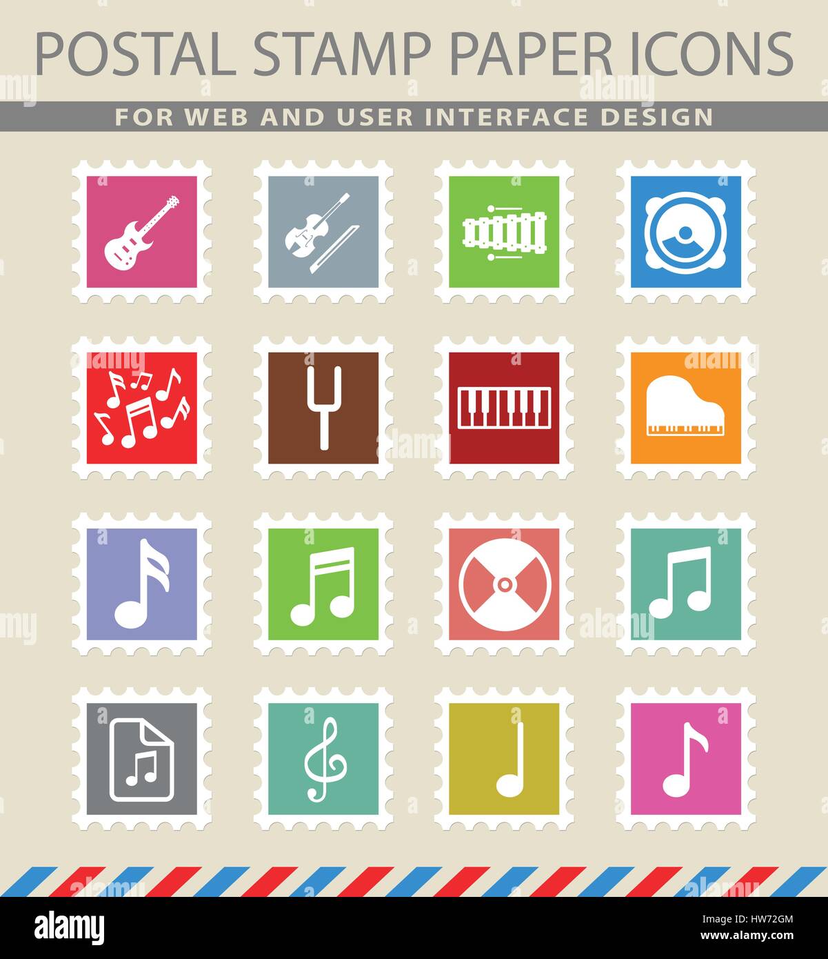 music web icons for user interface design Stock Vector Image & Art - Alamy