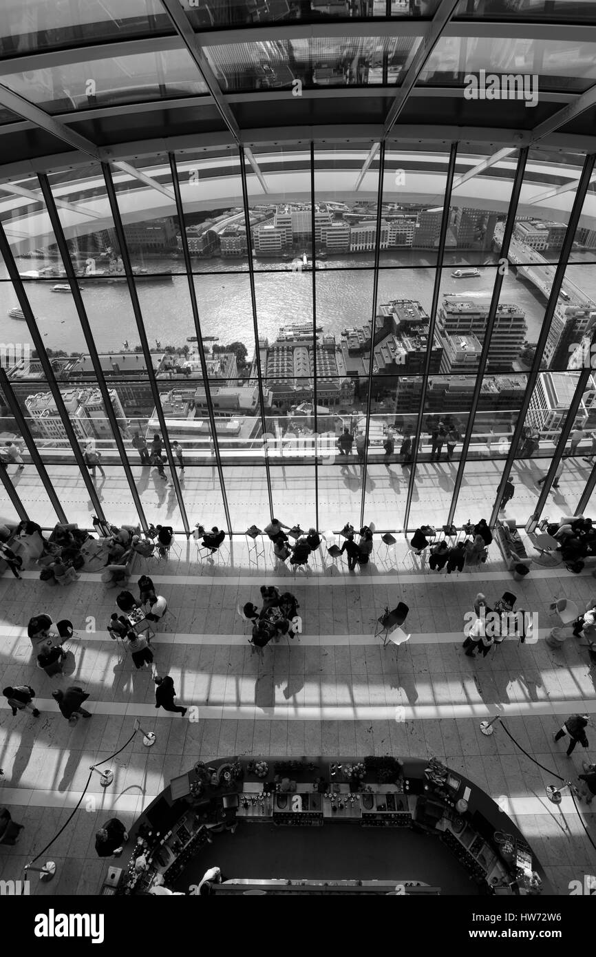 The Sky Garden inside the Walkie-Talkie building, 20 Fenchurch street