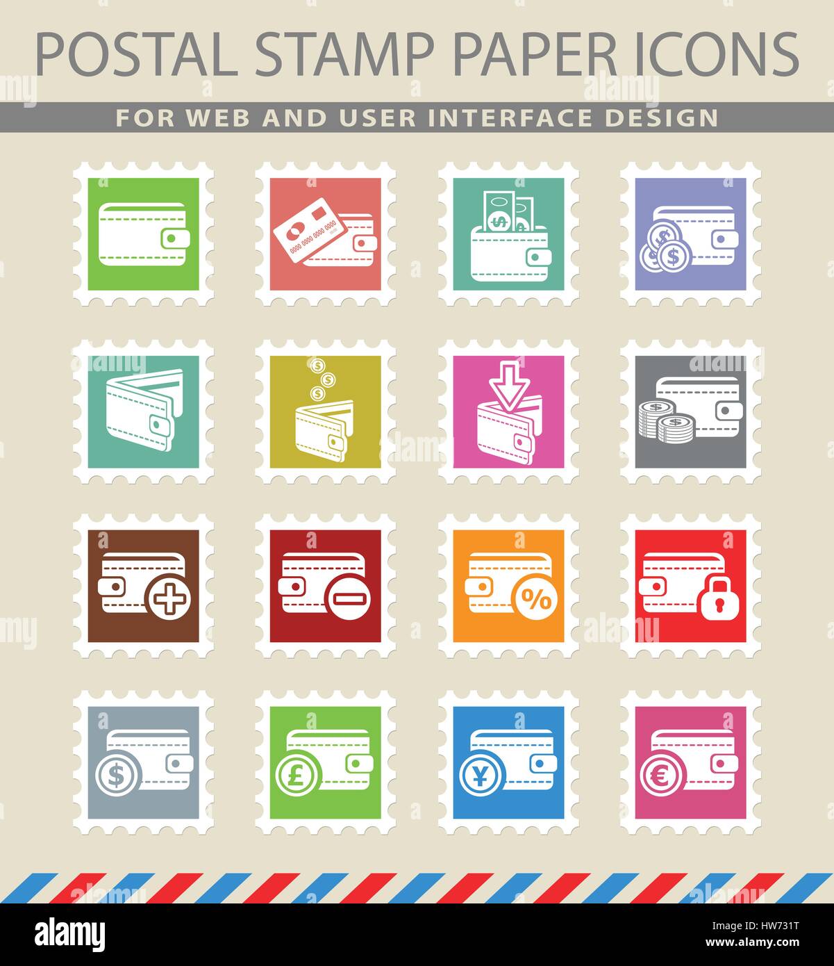 set of money icons for web and user interface Stock Vector Image & Art ...