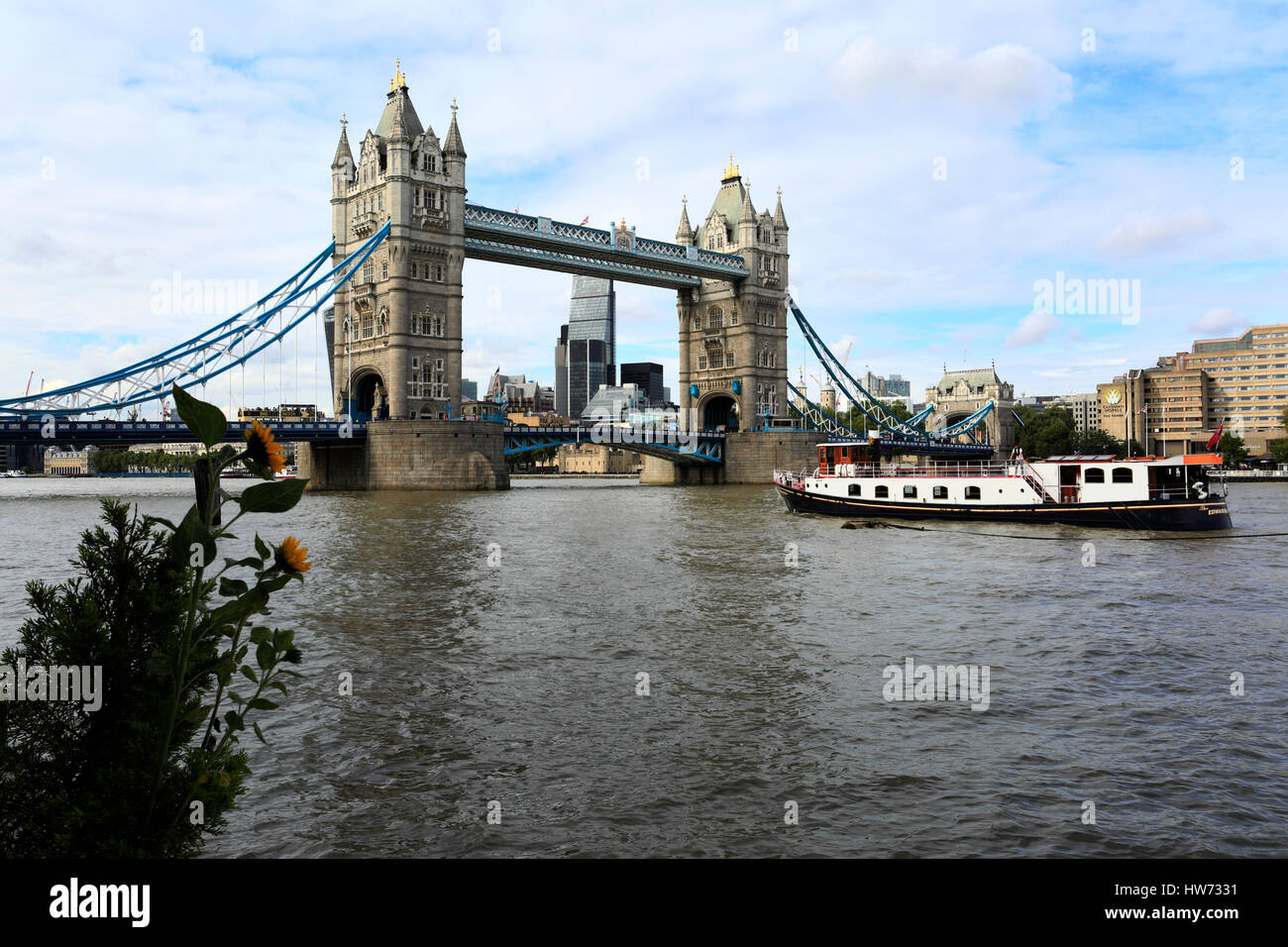 Summer, Tower Bridge Over The River Thames, (built 1886-1894) It Is A 