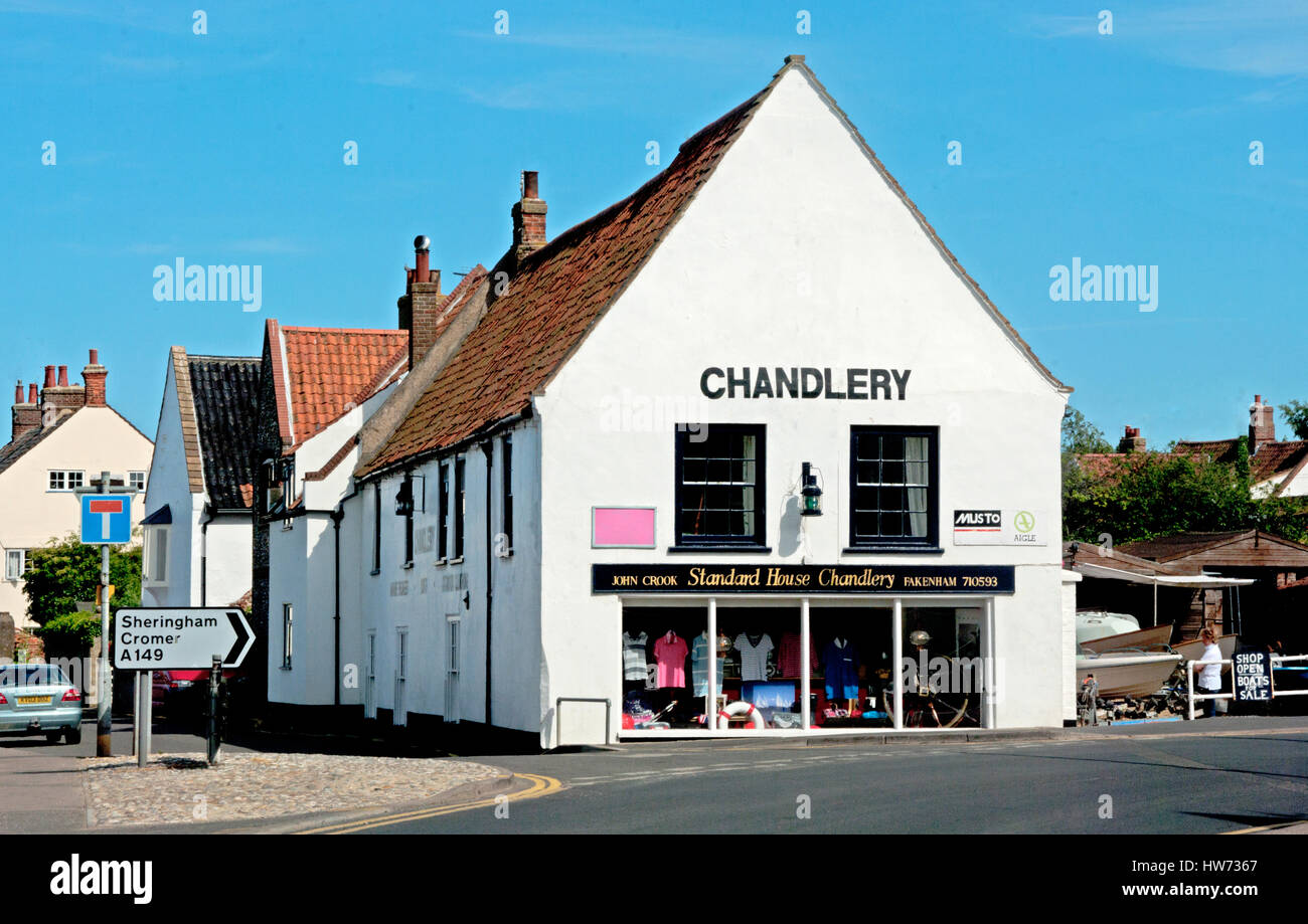 Wells Next the Sea, Chandlery Shop, Norfolk, East Anglia, Stock Photo