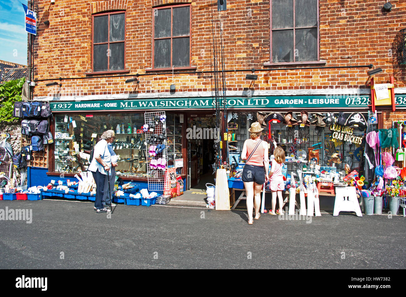 Wells Next the Sea, Leisure Souvenia Shop, Norfolk, East Anglia, Stock Photo