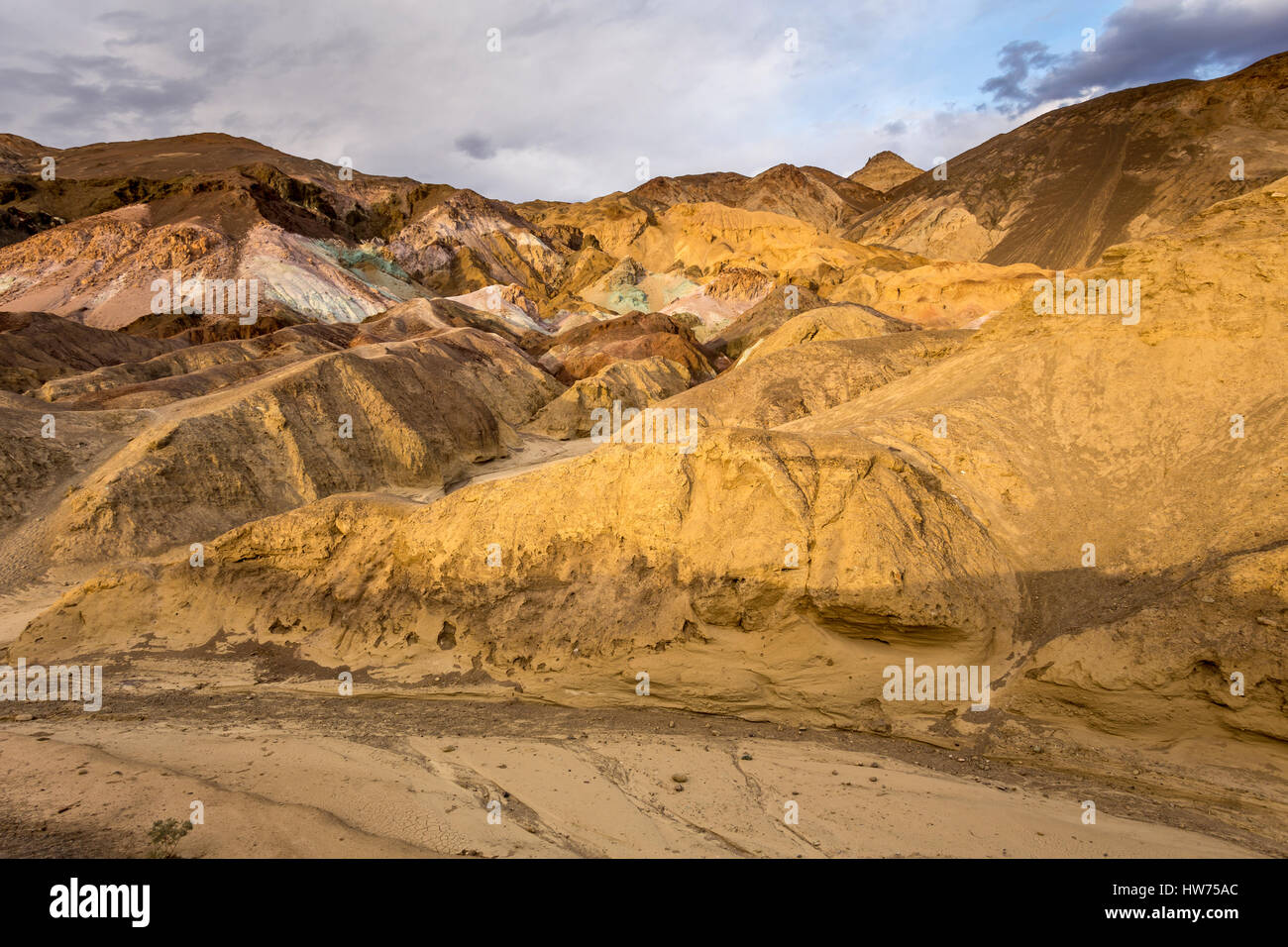 Artists Palette, Artist Drive, Artist Drive Formation, Black Mountains, Death Valley National Park, Death Valley, California Stock Photo