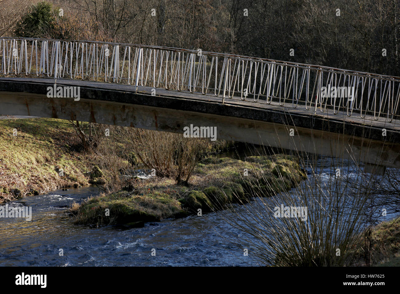 Brücke Fußgängerbrücke Stock Photo