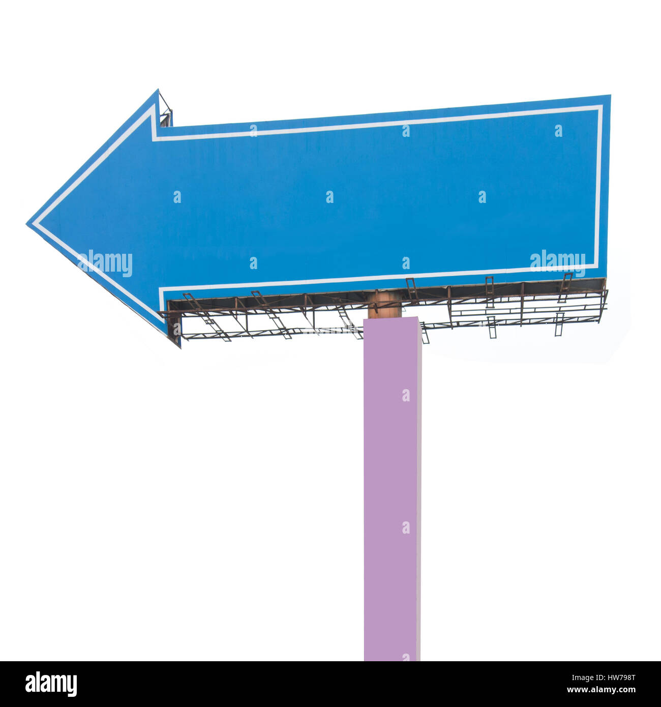 Billboard isolated on a white background Stock Photo - Alamy