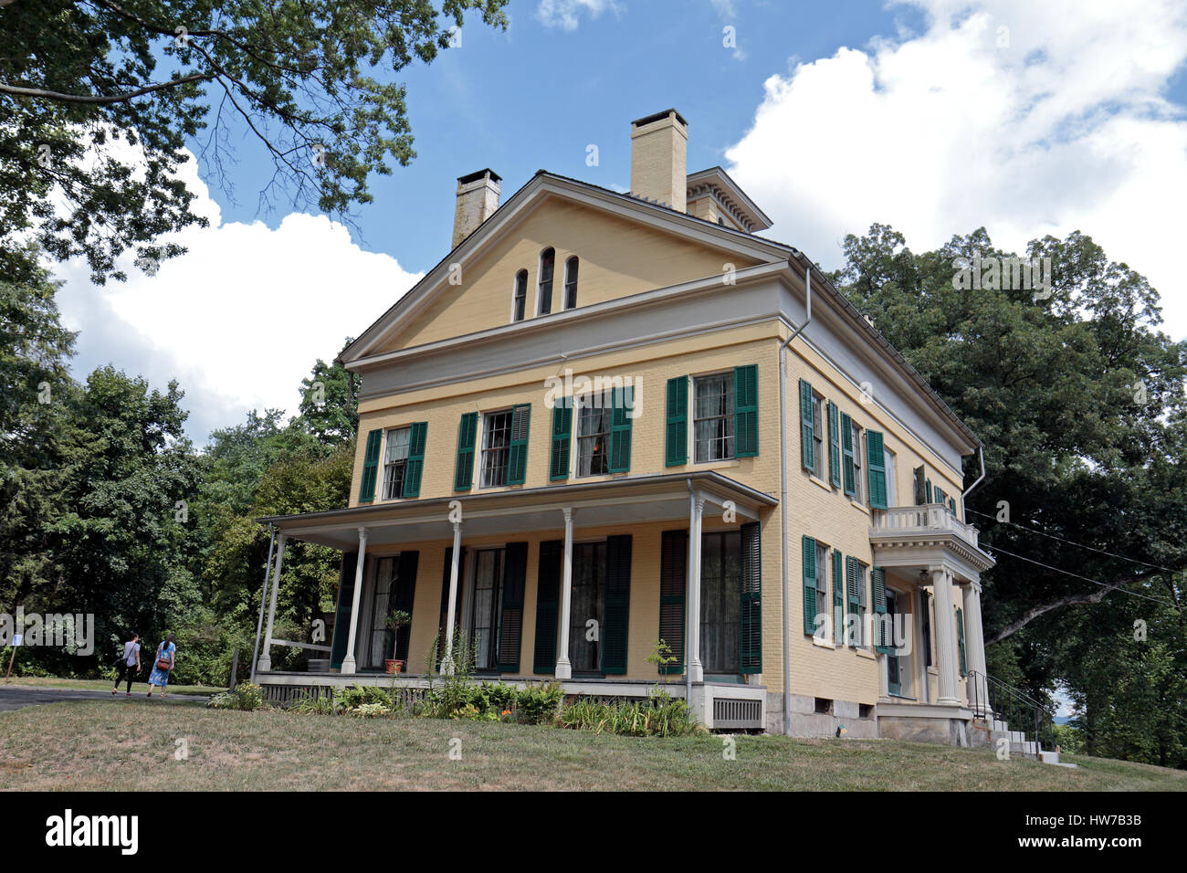The Dickinson Homestead, part of the Emily Dickinson Museum in Amherst, Massachusetts, United States. Stock Photo
