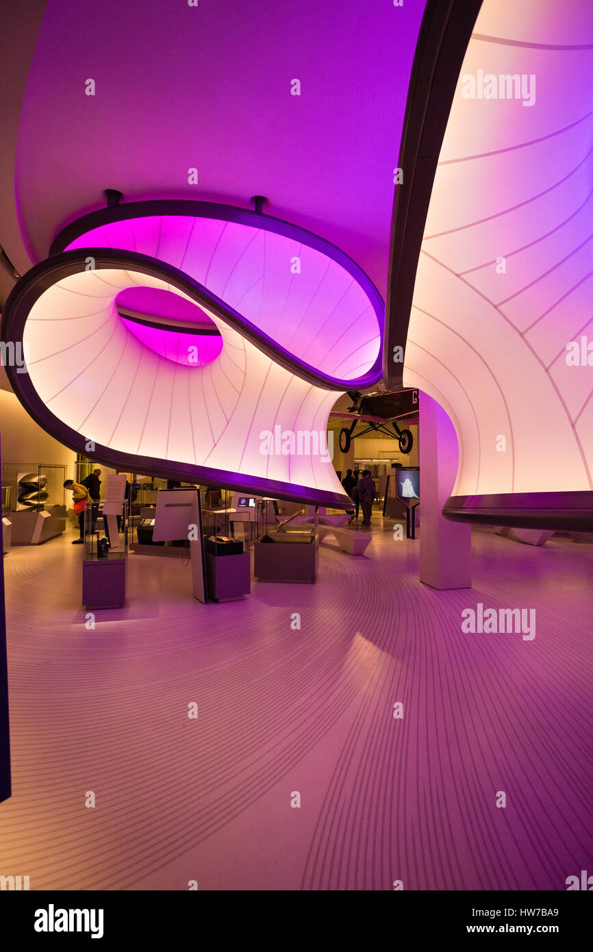Interior photo of the science museum, gallery in London, England Stock ...
