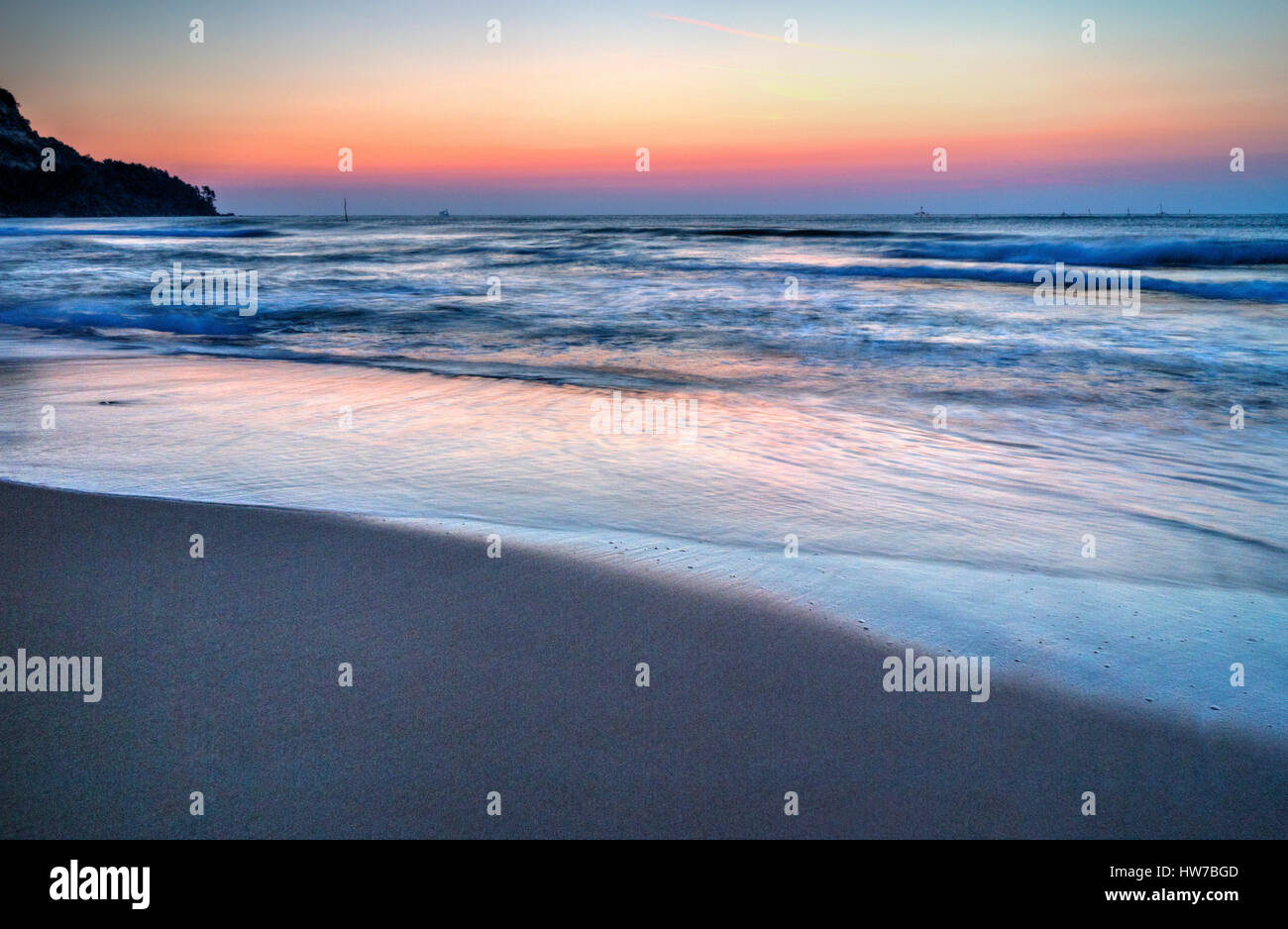 Beautiful sunrise over the sea Stock Photo - Alamy