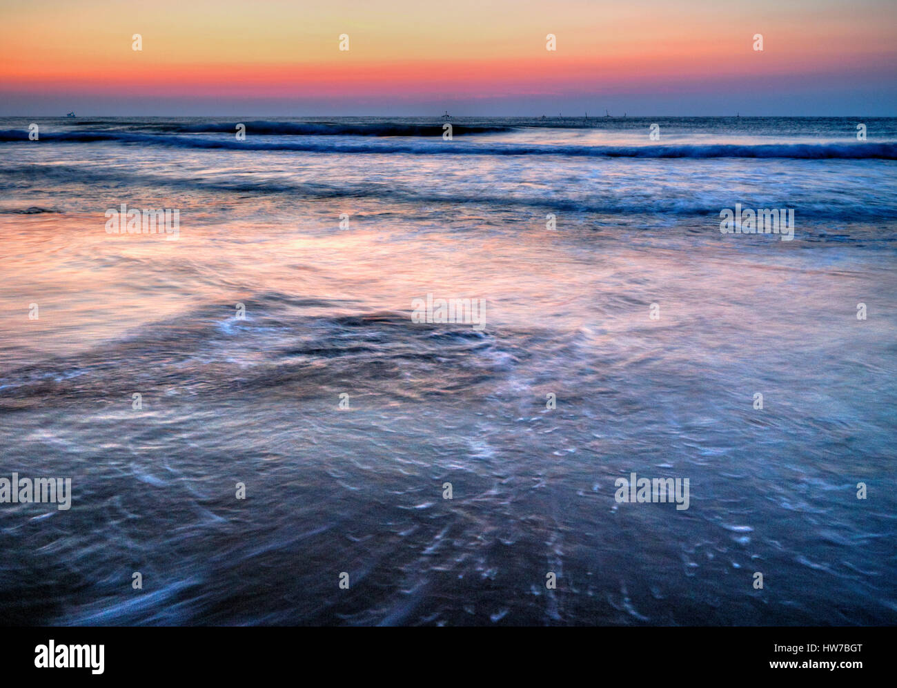 Beautiful sunrise over the sea Stock Photo - Alamy