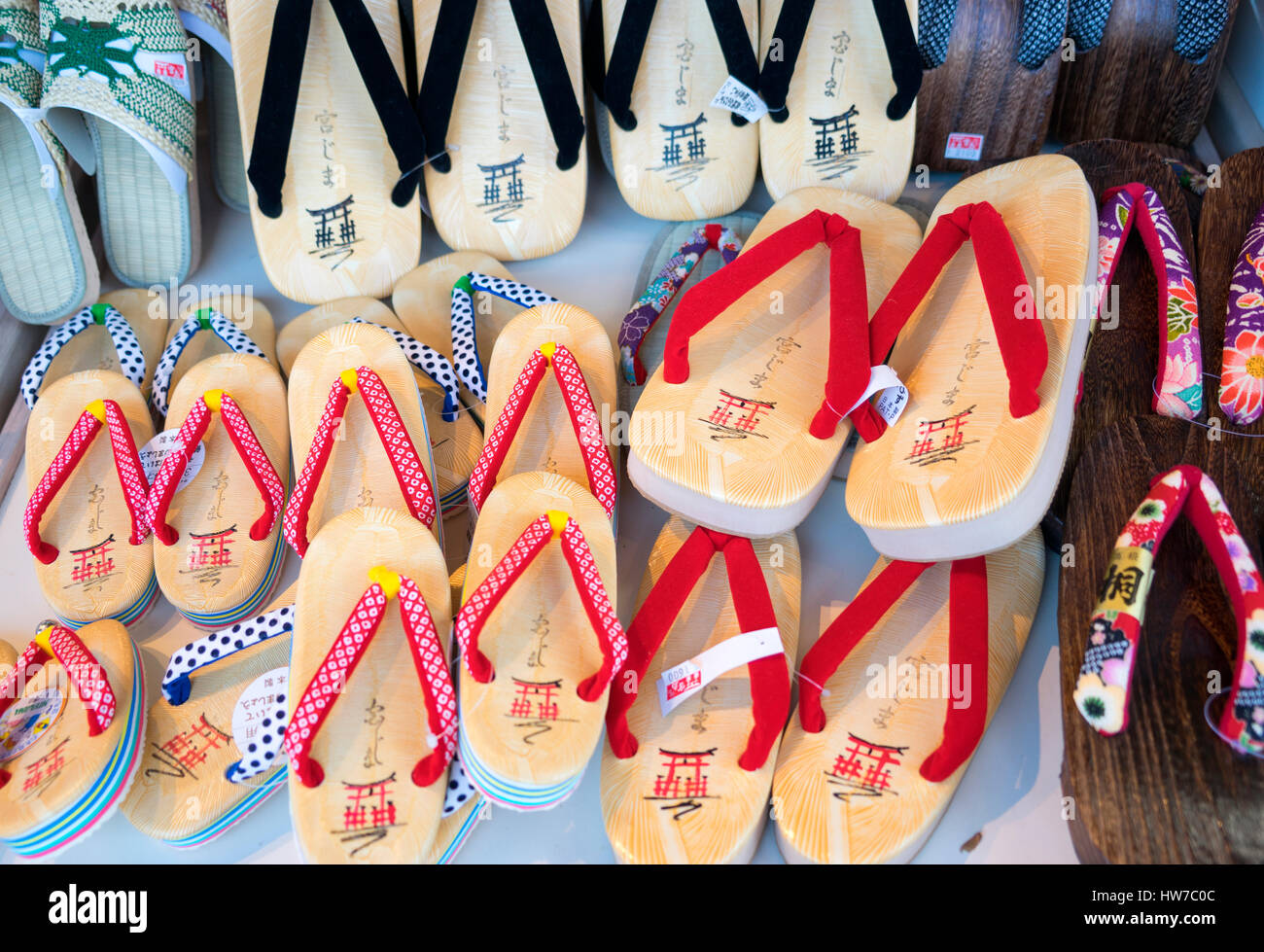 japan geta shoes for sale Stock Photo