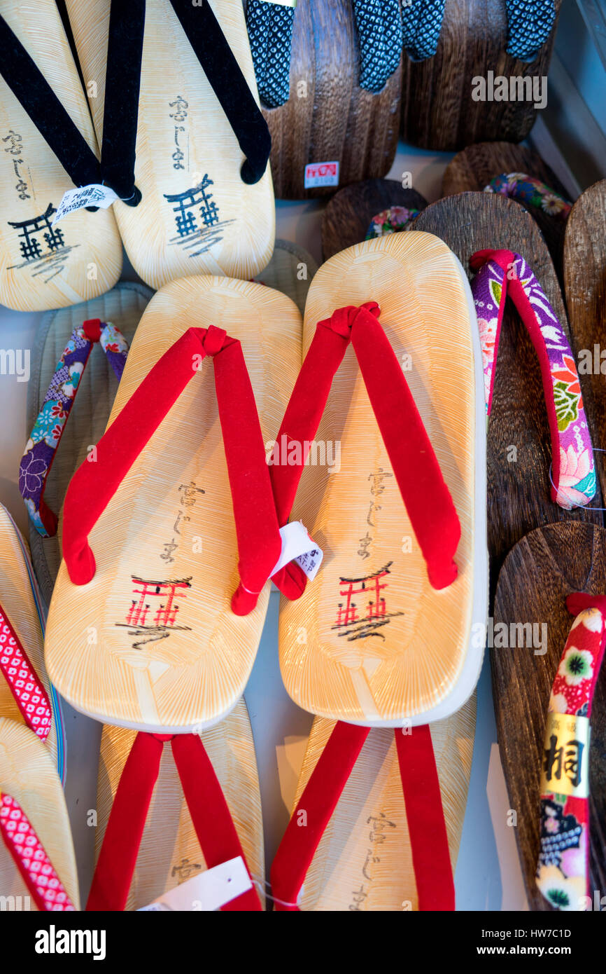 japan geta shoes for sale Stock Photo