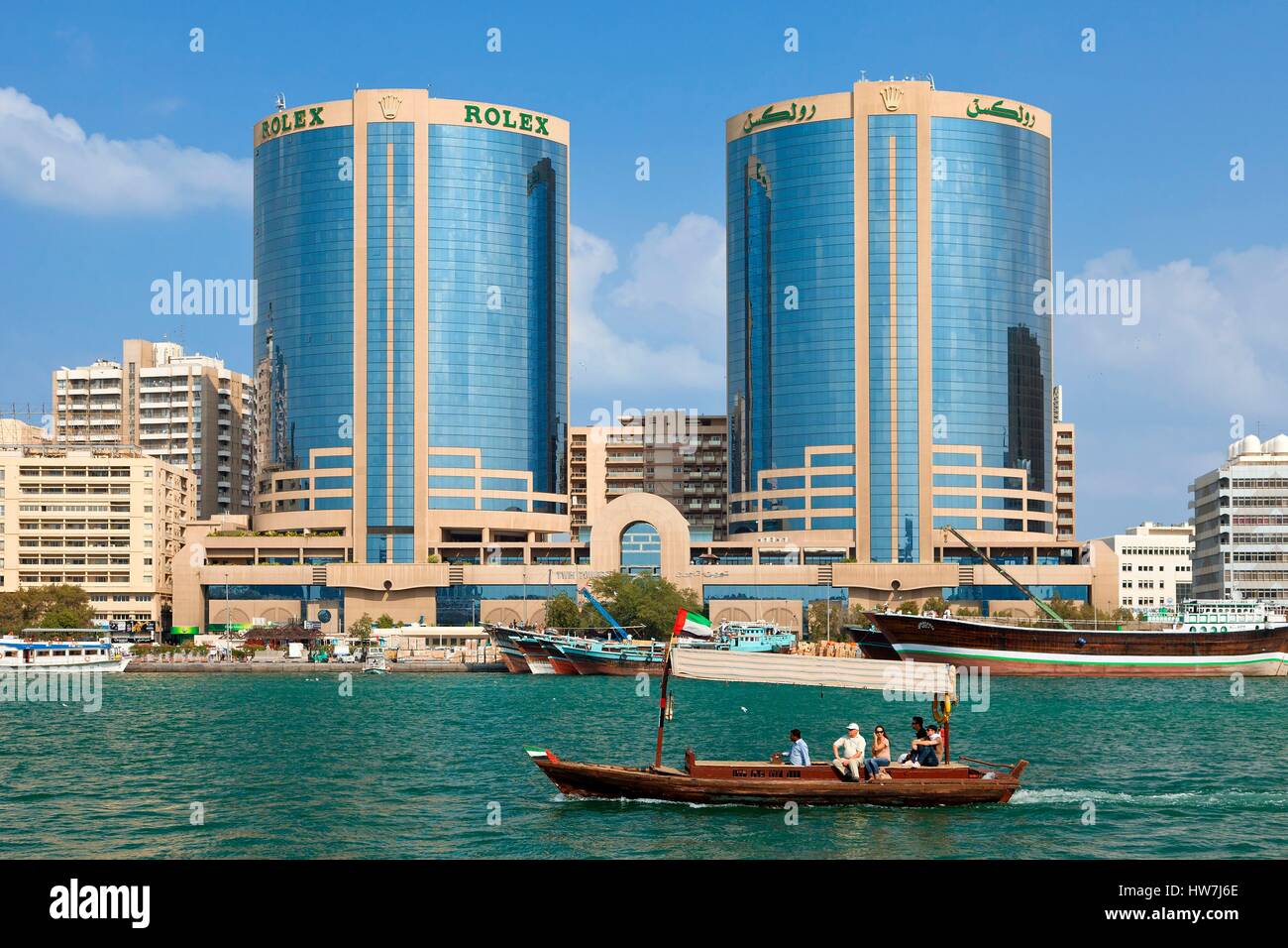 United Arab Emirates, Dubai, Dubai Creek, Deira Stock Photo
