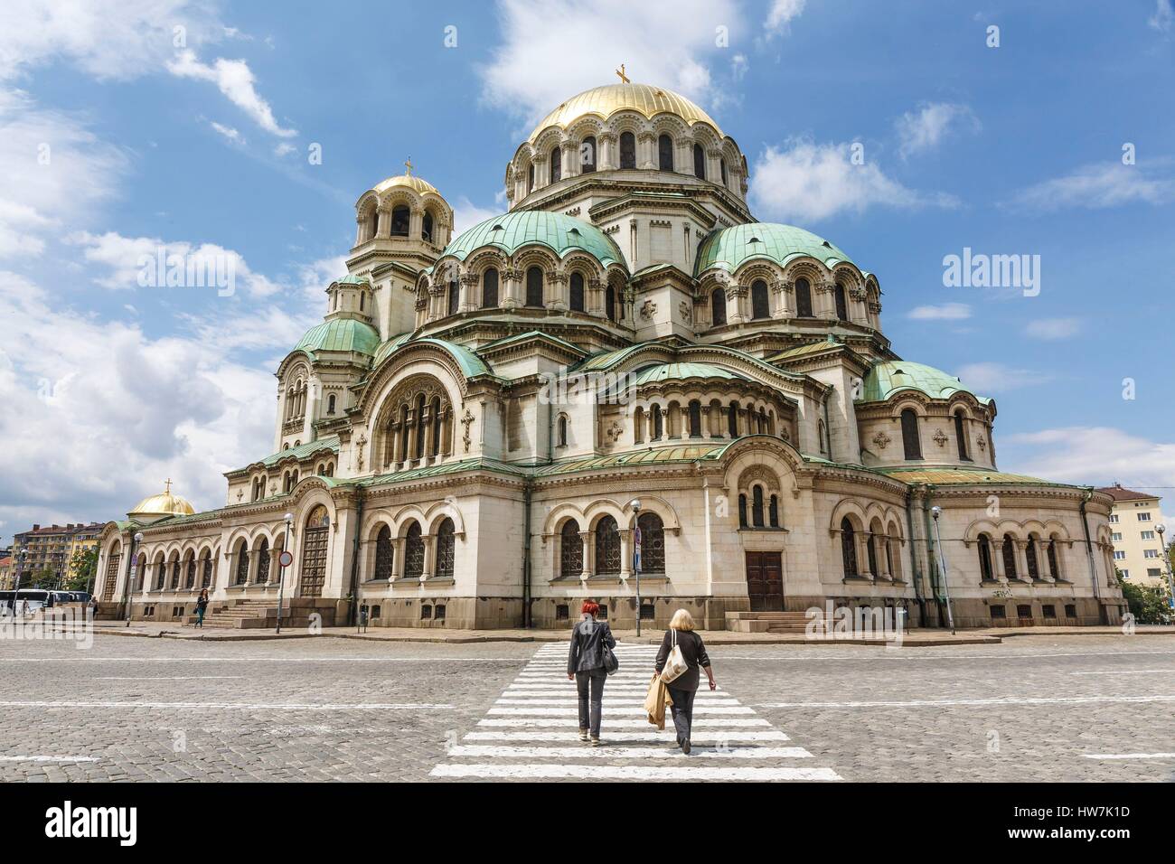 Bulgaria, Sofia, Alexandre Nevski orthodox cathedral Stock Photo