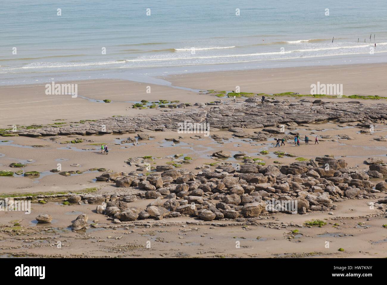 France, Pas de Calais, Cote d'Opale, Audinghen, Cap Gris Nez Stock ...