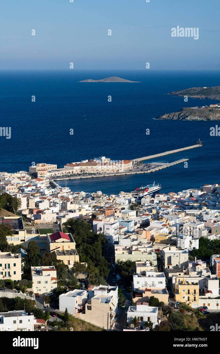 Greece, Cyclades, Syros island, Ermoupoli Stock Photo