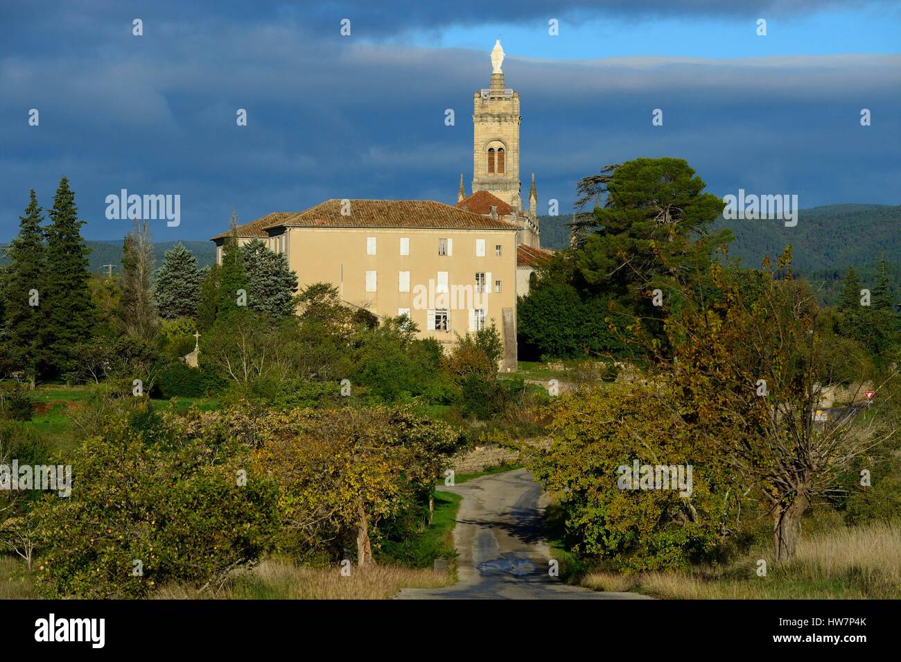 France, Ardeche, Lablachere, Notre Dame de Bon Secours Stock Photo Alamy